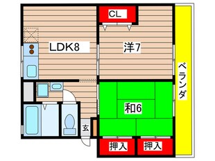 富松グリ－ンの物件間取画像